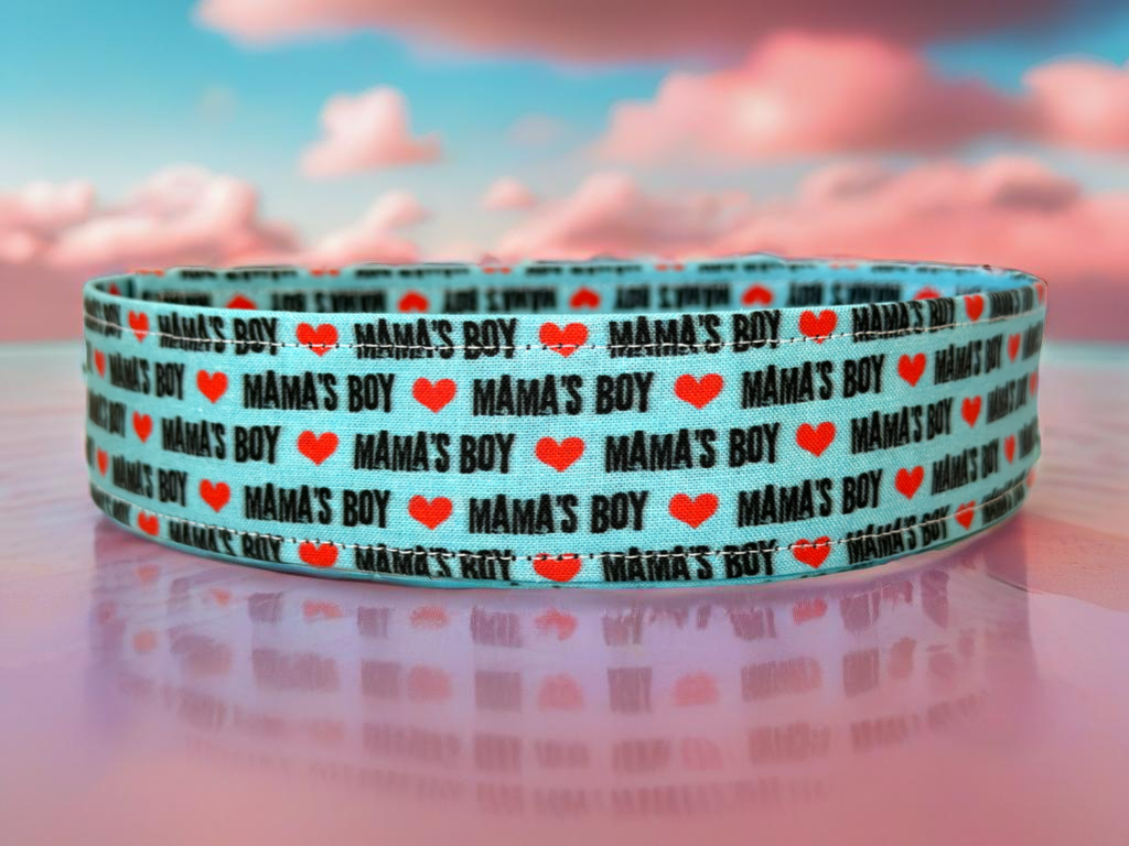 Mamas Boy Dog Collar