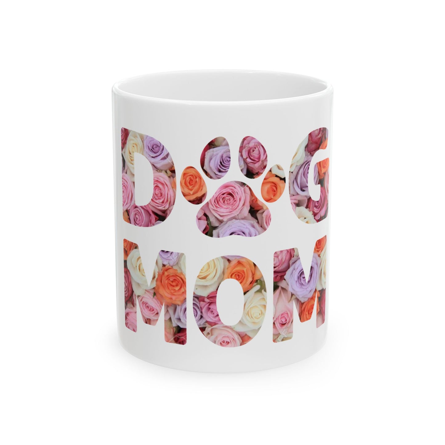 Dog Mom Floral Ceramic Mug - 11oz & 15oz