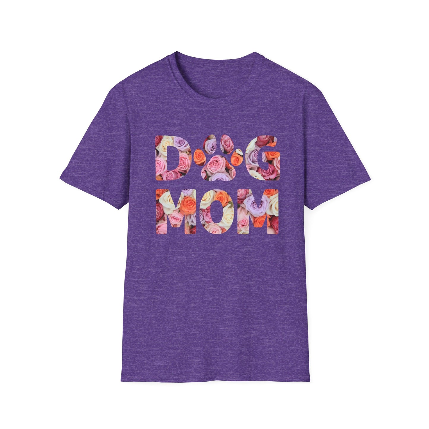 Floral Dog Mom T-Shirt | Unisex Softstyle Tee for Pet Lovers