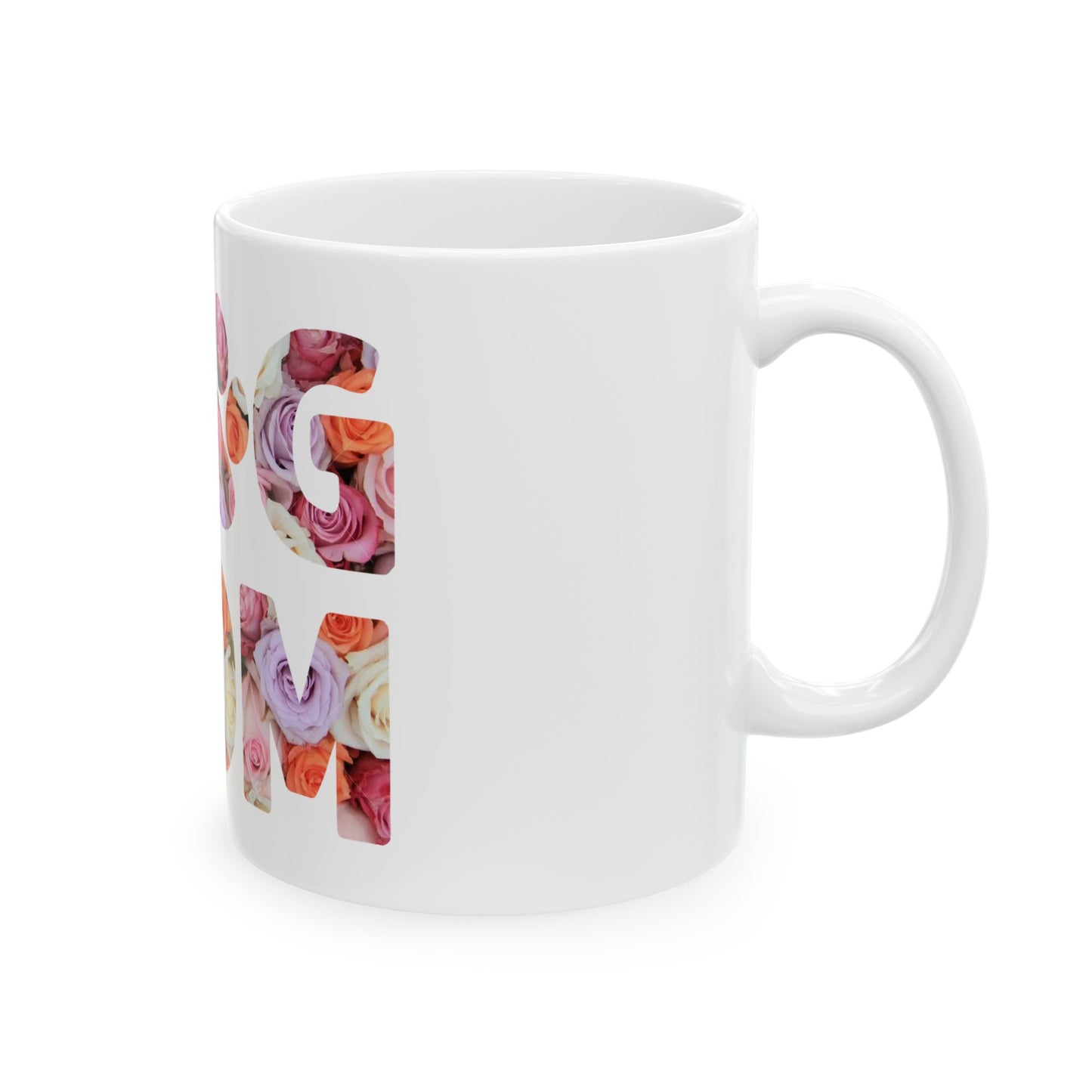 Dog Mom Floral Ceramic Mug - 11oz & 15oz