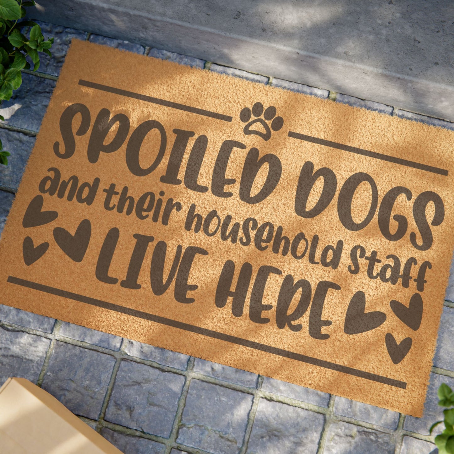 Cute Spoiled Dogs Welcome Doormat - Perfect for Pet Lovers
