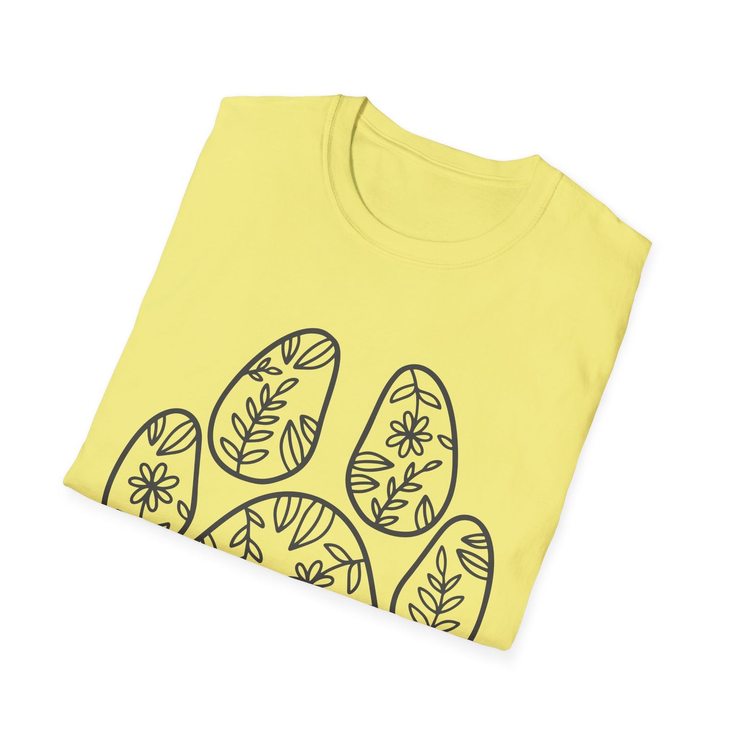 Paw Print Love Tee - Animal Lover T-Shirt, Cute Pet Shirt, Floral Graphic Tee for Pets, Birthday Gift for Dog Moms