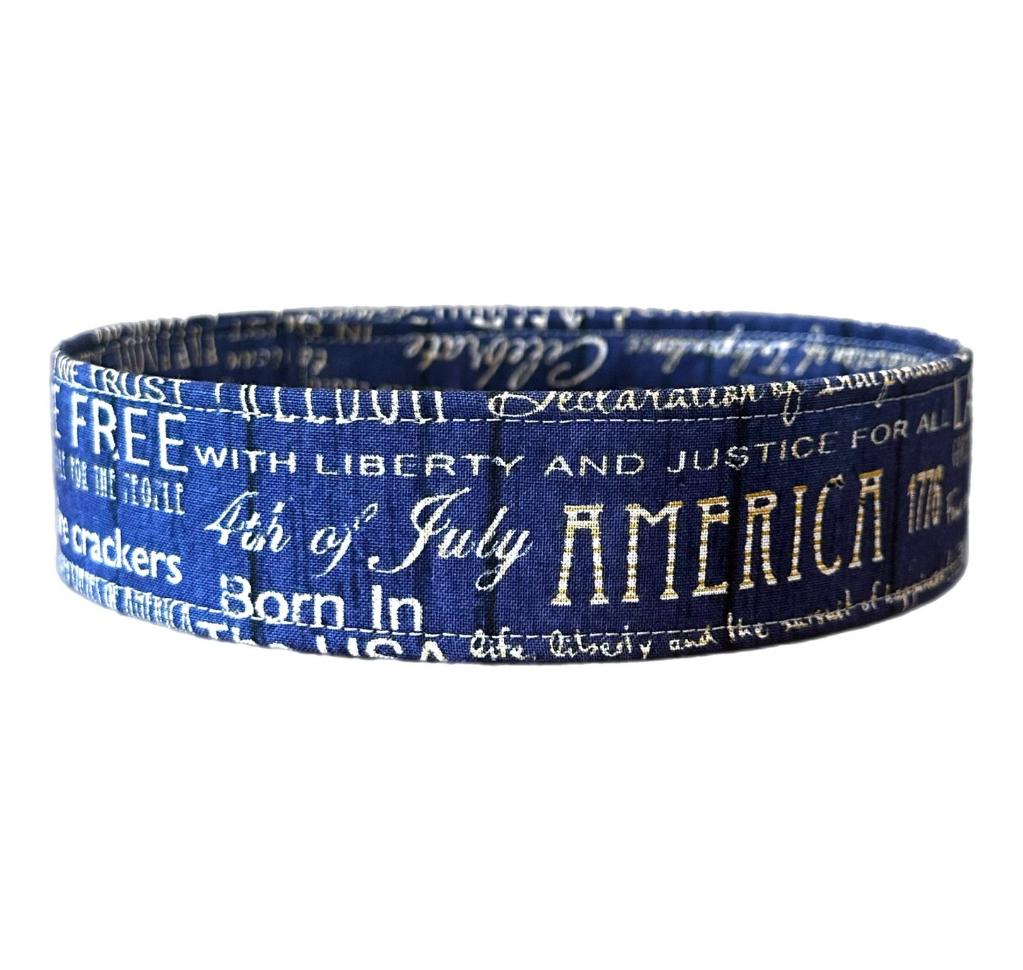 Patriotic 4th of July Dog Collar