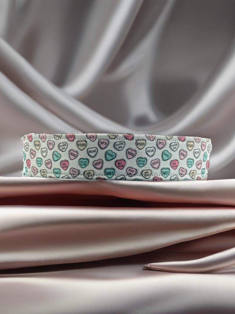 Conversation Hearts Valentines Day Dog Collar