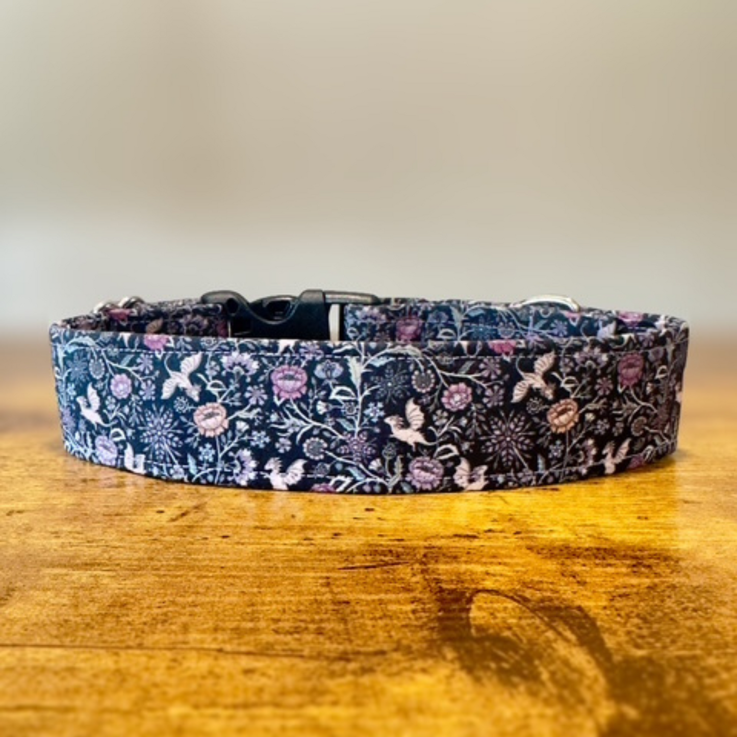 Lavender Goth Dragon Dog Collar