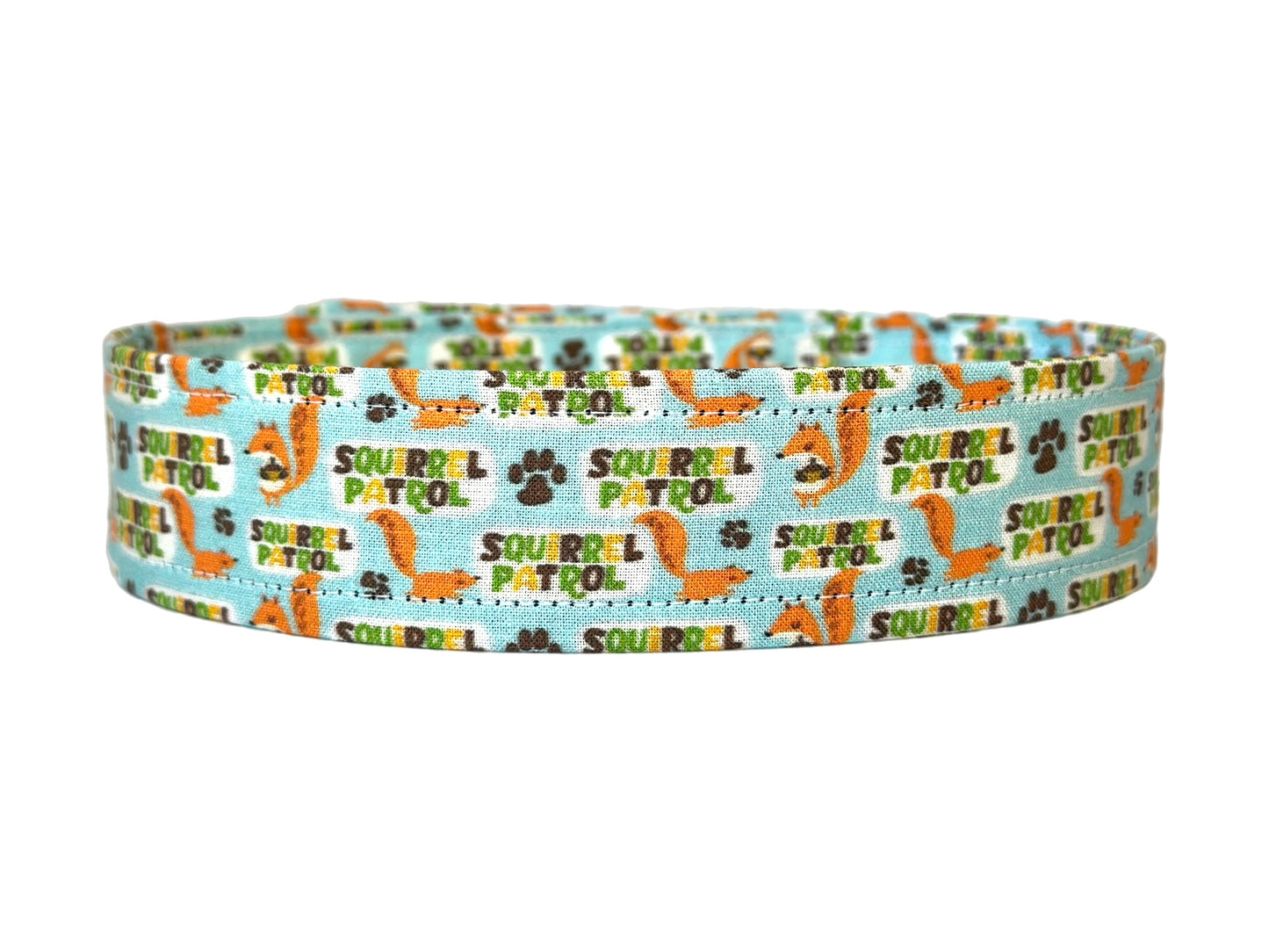 Squirrel Patrol Funny Dog Collar