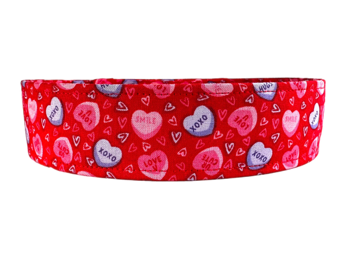 Conversation Hearts Valentines Day Dog Collar