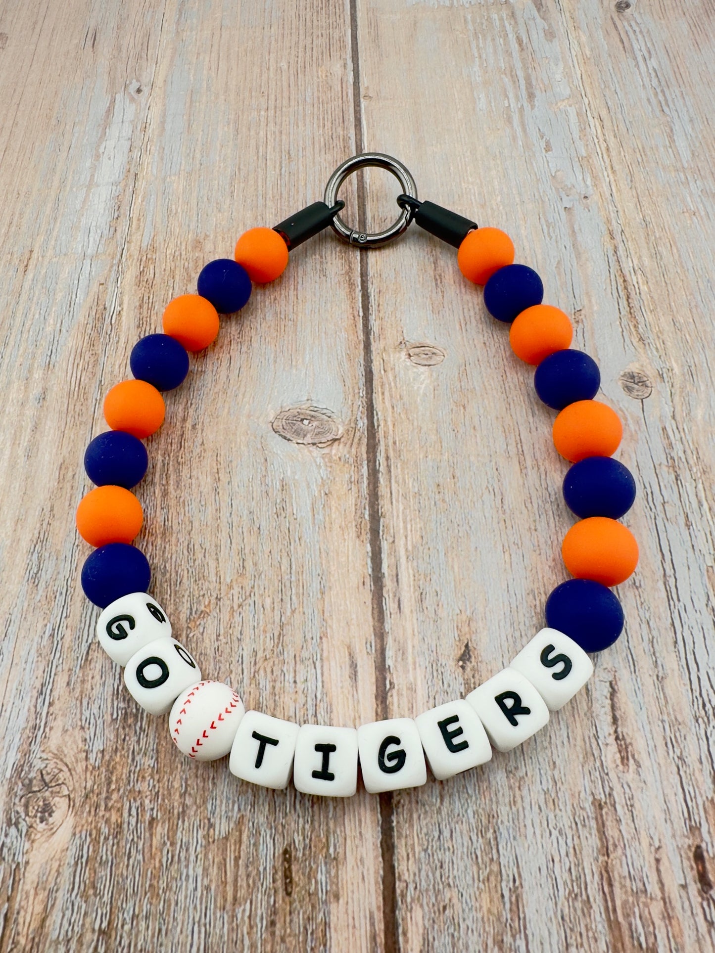 Personalized Design Favorite Baseball Team Beaded Dog Necklace