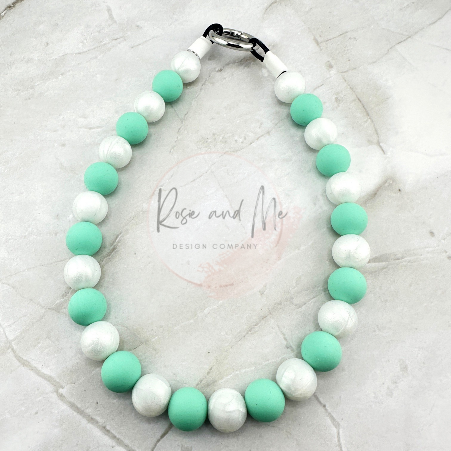 Personalized Turquoise Beaded Dog Necklace