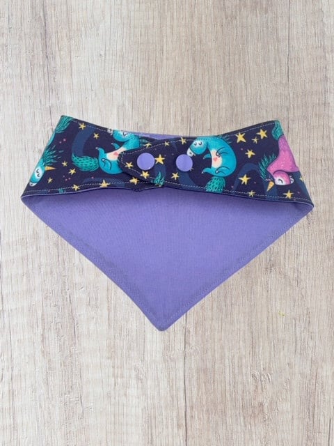 Unicorn pet Bandana with snap closure