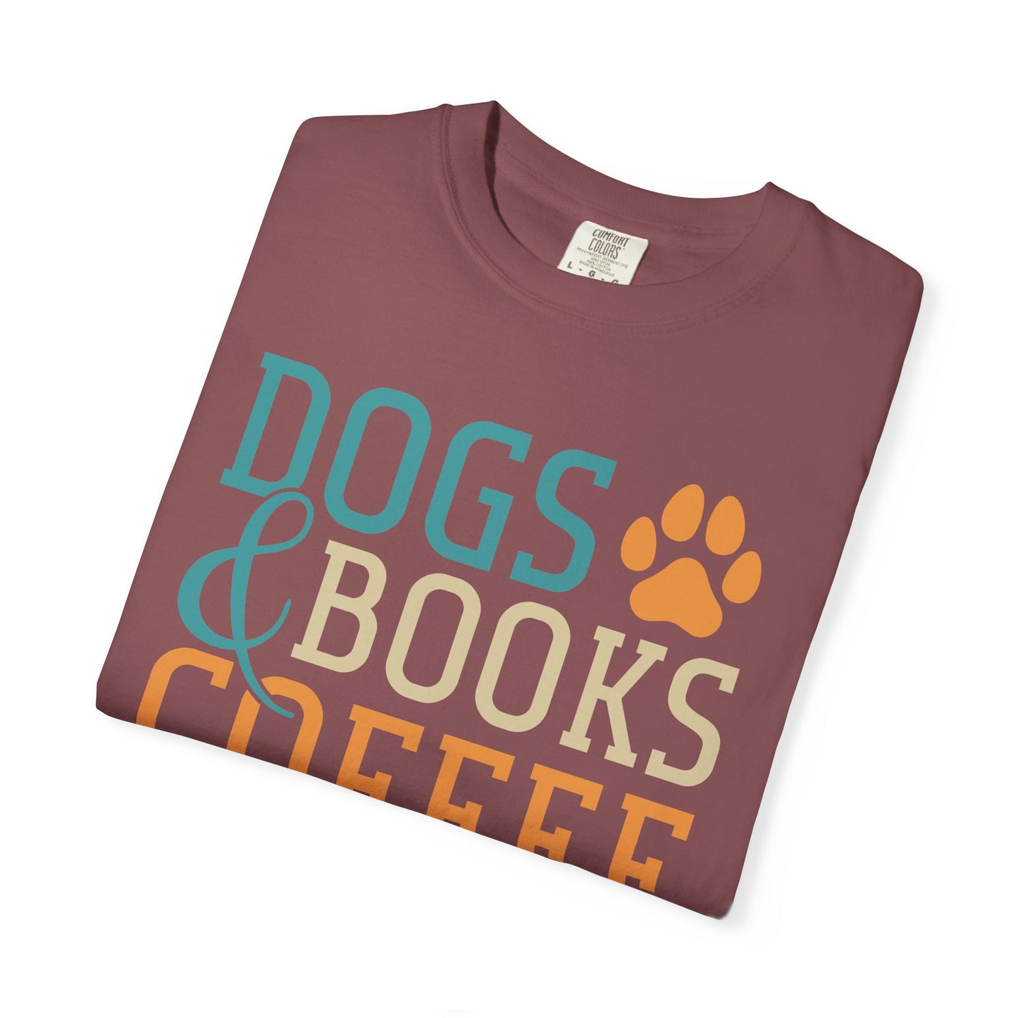 Dogs & Books Coffee T-Shirt | Unisex Garment-Dyed Tee | Perfect Gift for Dog Lovers, Bookworms, Coffee Enthusiasts, Casual Wear, [...]