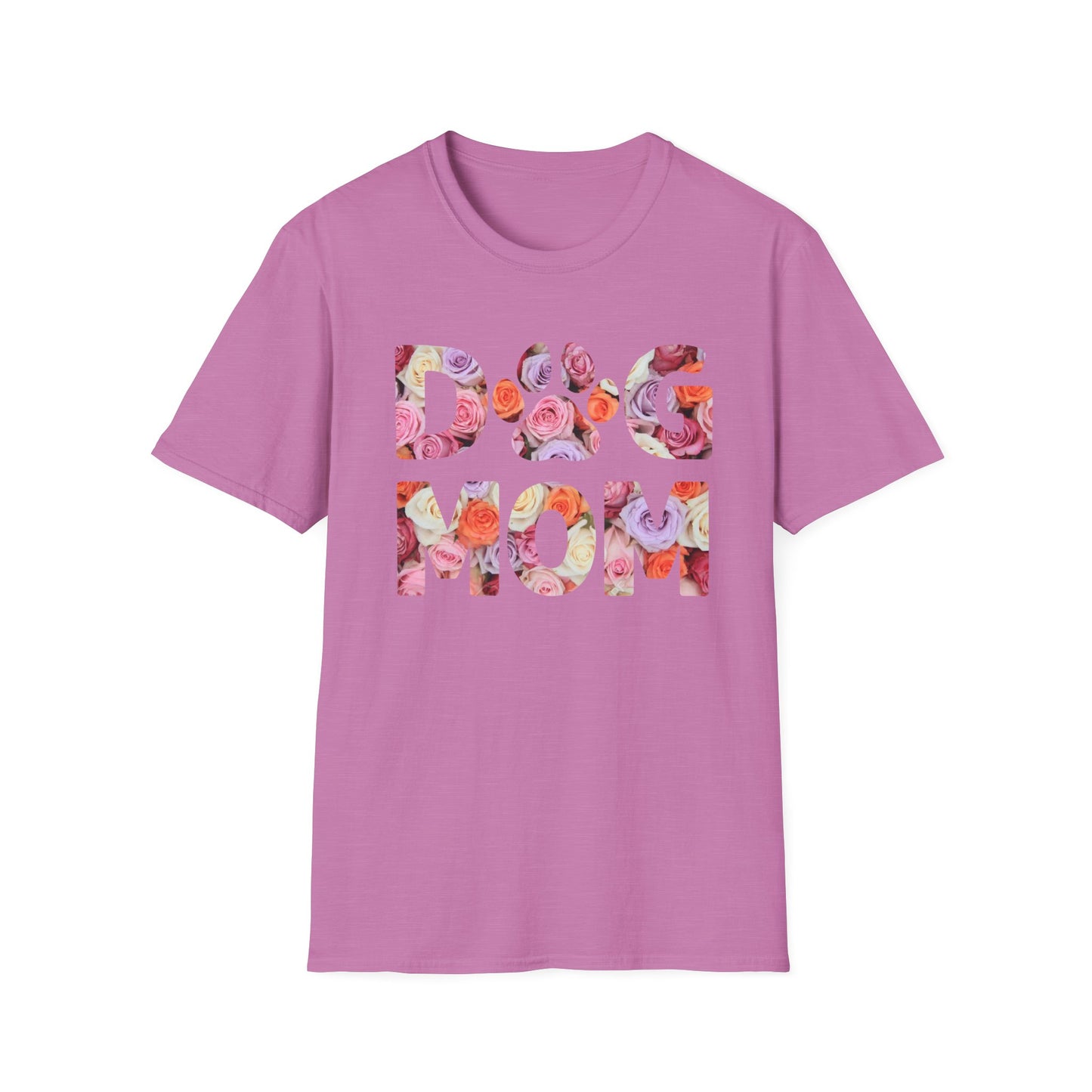 Floral Dog Mom T-Shirt | Unisex Softstyle Tee for Pet Lovers