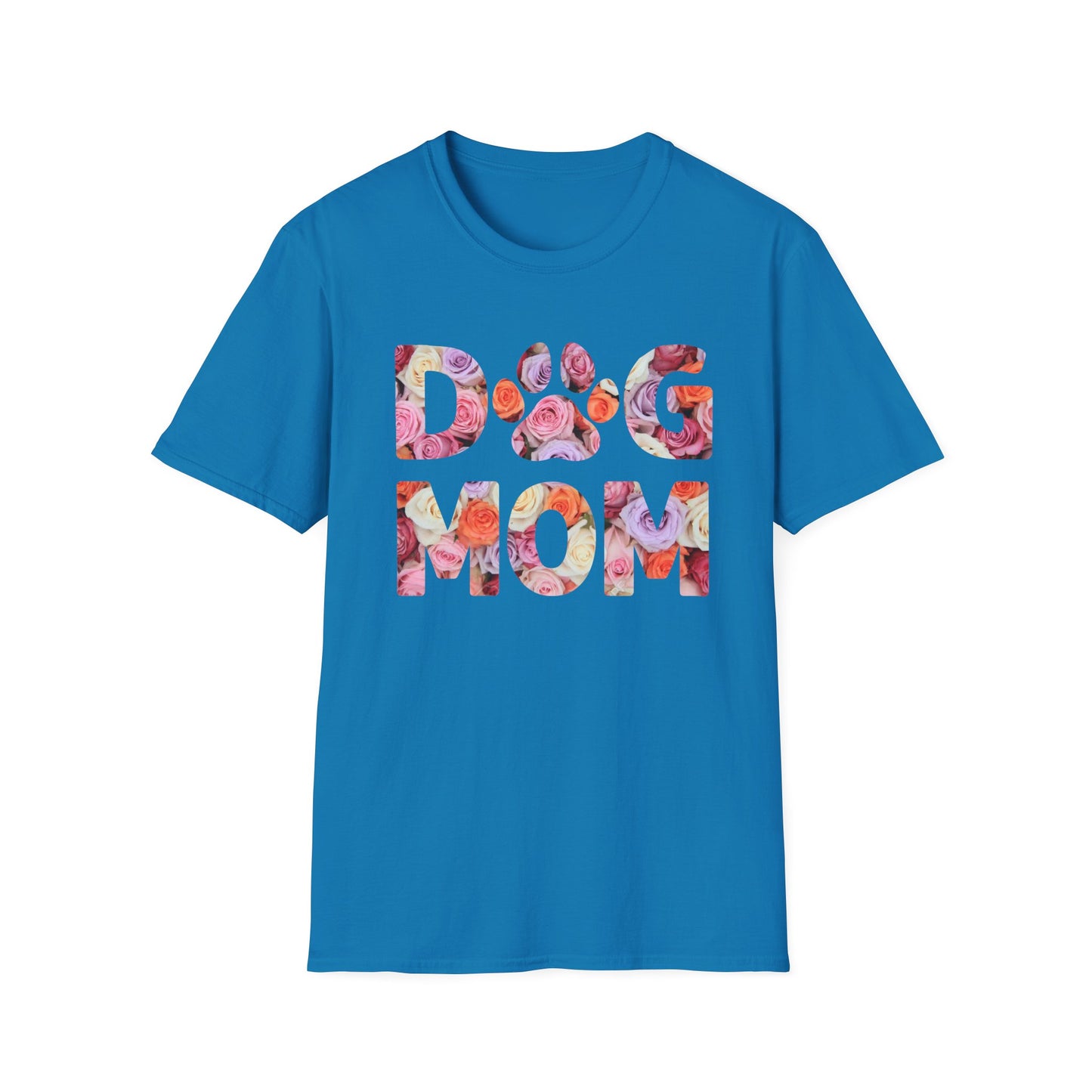 Floral Dog Mom T-Shirt | Unisex Softstyle Tee for Pet Lovers