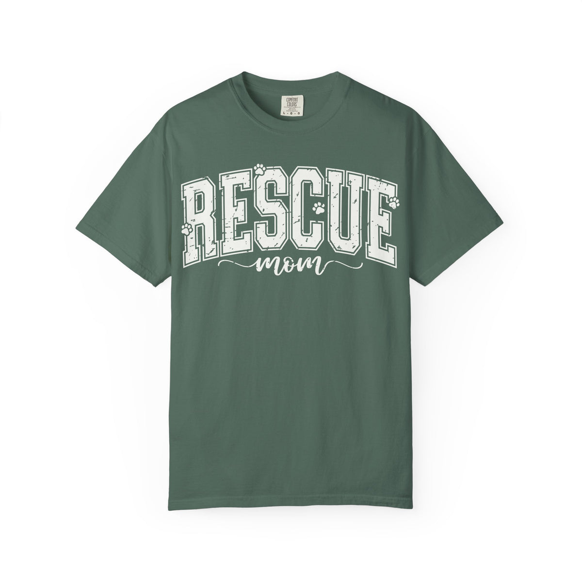 Crewneck T-Shirt — Minimal White Garment-Dyed Tee