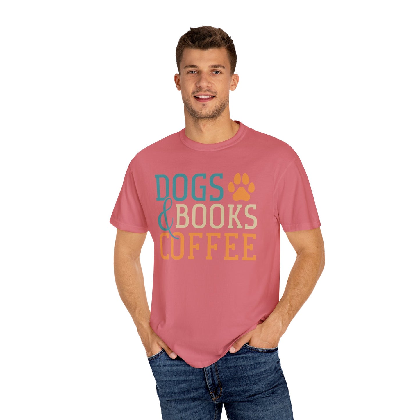Dogs & Books Coffee T-Shirt | Unisex Garment-Dyed Tee | Perfect Gift for Dog Lovers, Bookworms, Coffee Enthusiasts, Casual Wear, [...]