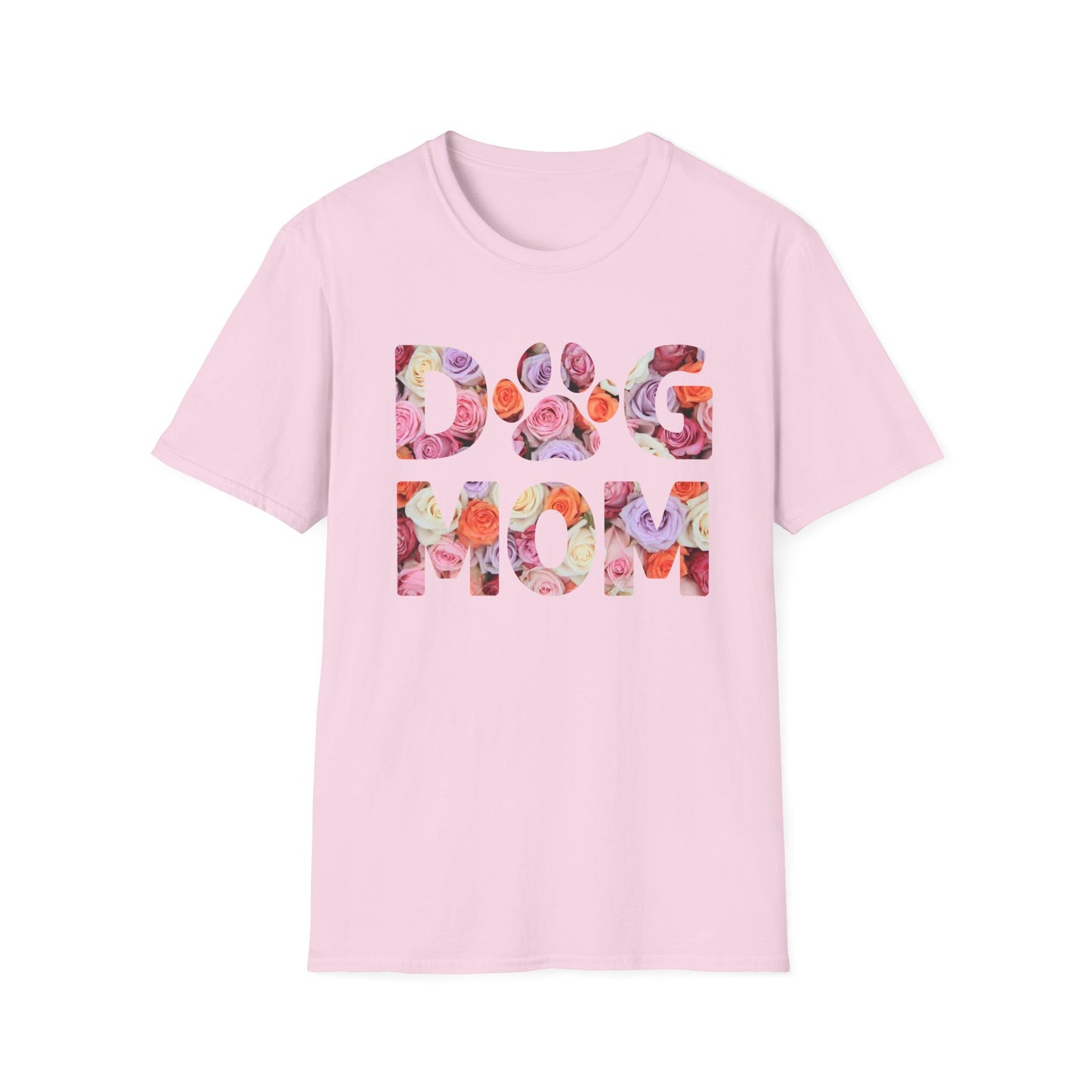 Floral Dog Mom T-Shirt | Unisex Softstyle Tee for Pet Lovers