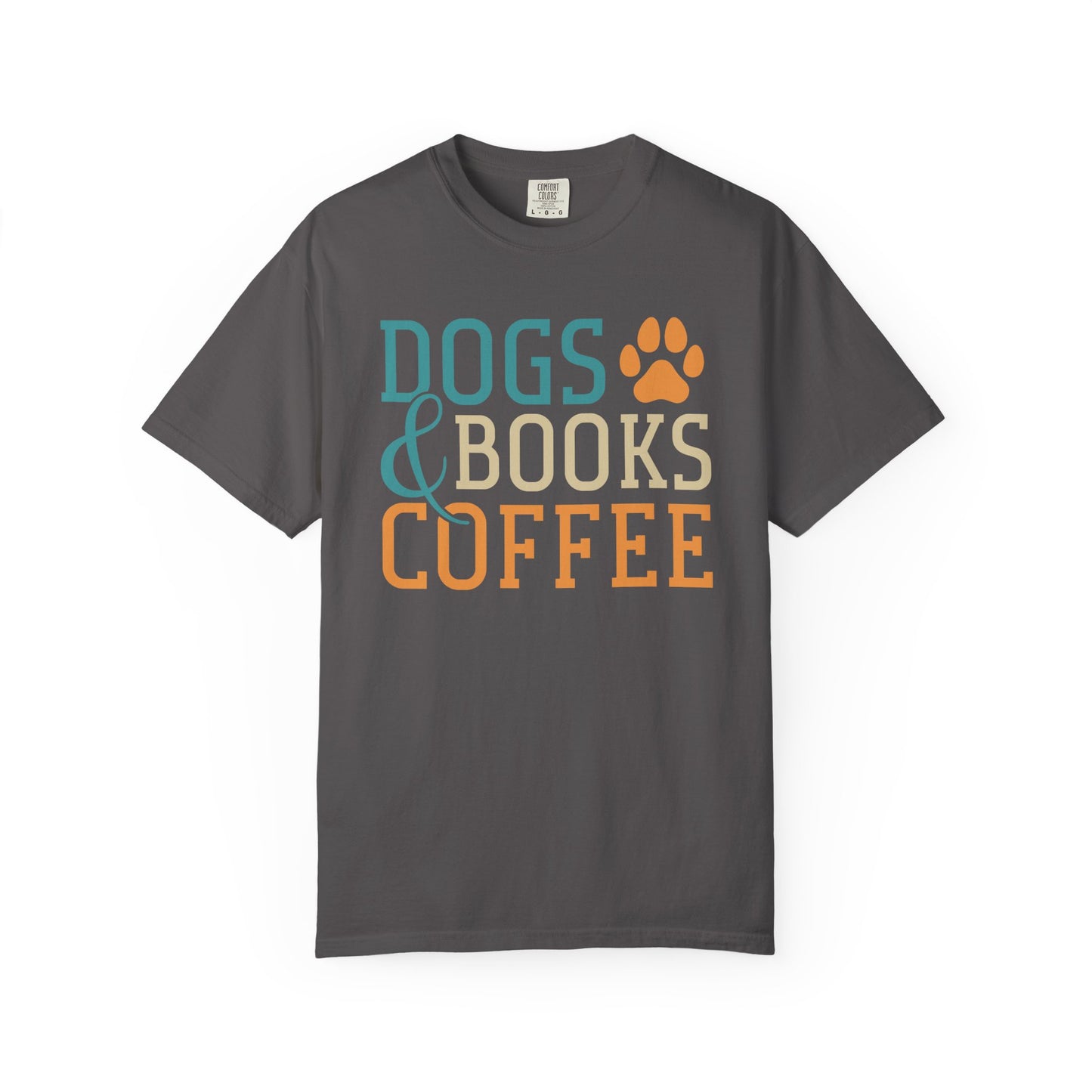 Dogs & Books Coffee T-Shirt | Unisex Garment-Dyed Tee | Perfect Gift for Dog Lovers, Bookworms, Coffee Enthusiasts, Casual Wear, [...]
