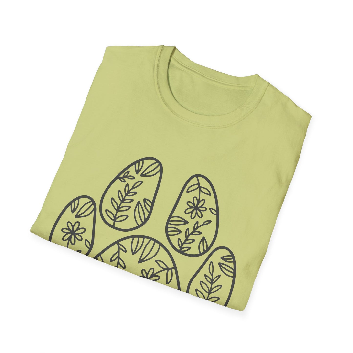 Paw Print Love Tee - Animal Lover T-Shirt, Cute Pet Shirt, Floral Graphic Tee for Pets, Birthday Gift for Dog Moms