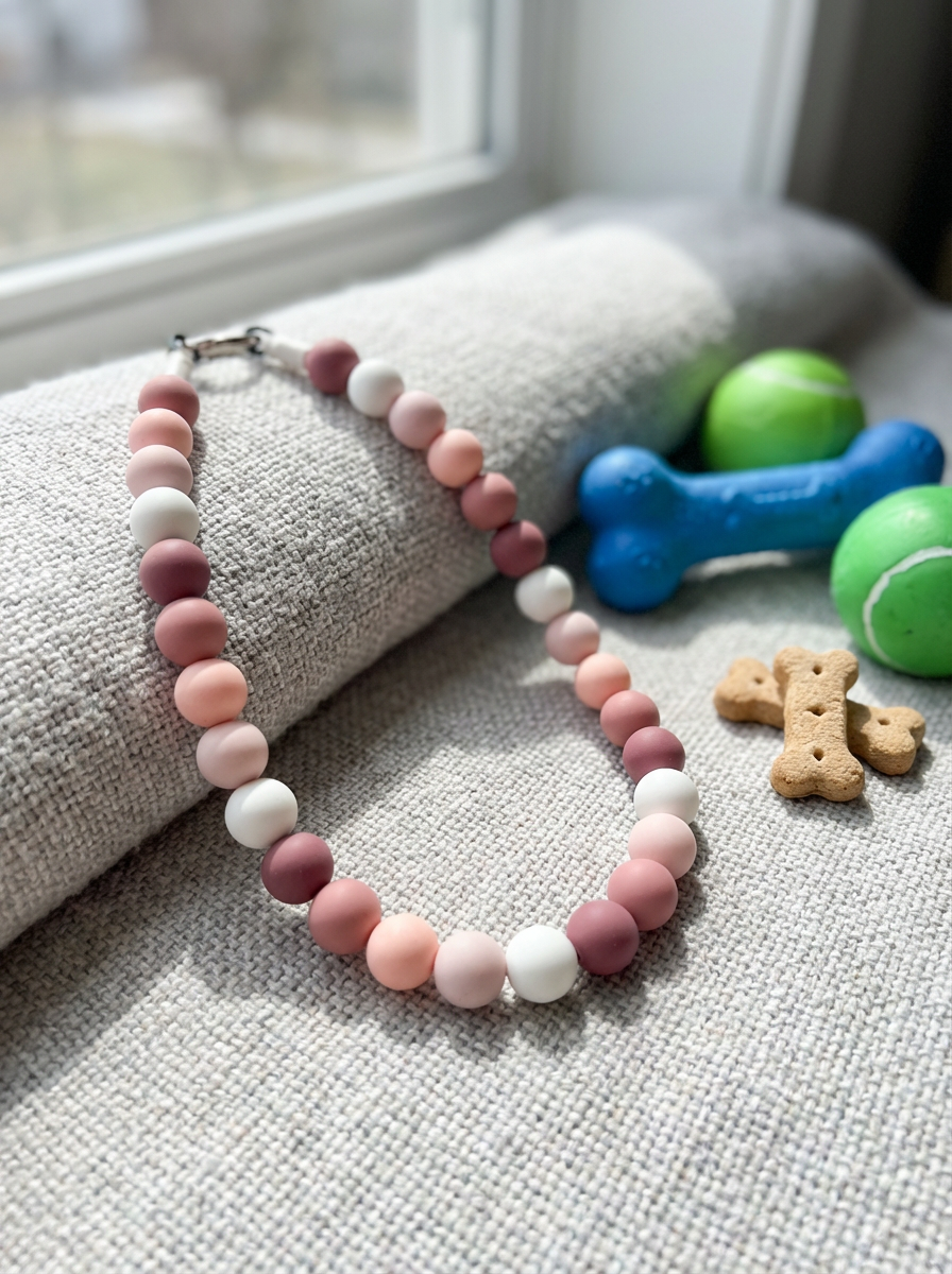 Boho Beaded Dog Collar Necklace