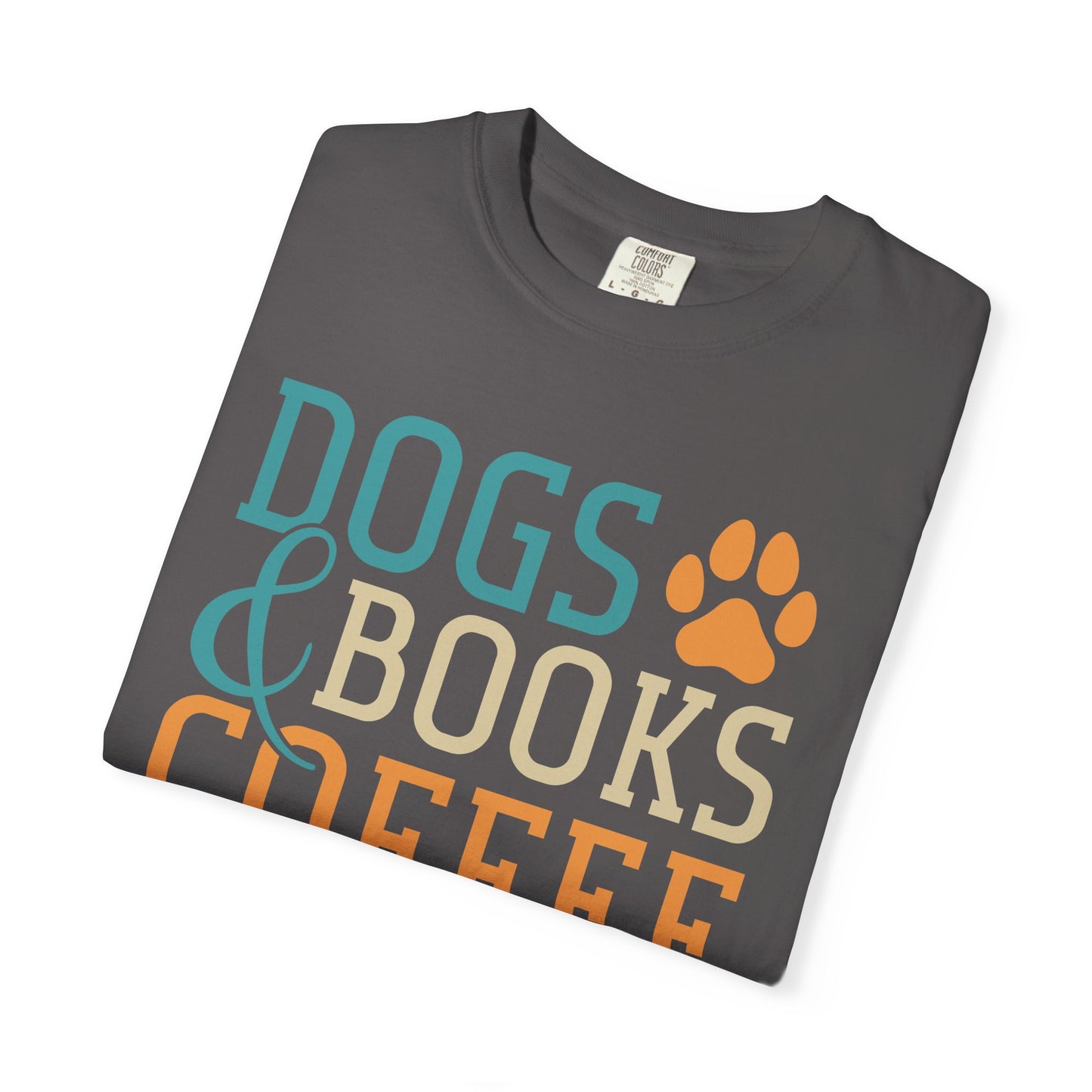 Dogs & Books Coffee T-Shirt | Unisex Garment-Dyed Tee | Perfect Gift for Dog Lovers, Bookworms, Coffee Enthusiasts, Casual Wear, [...]