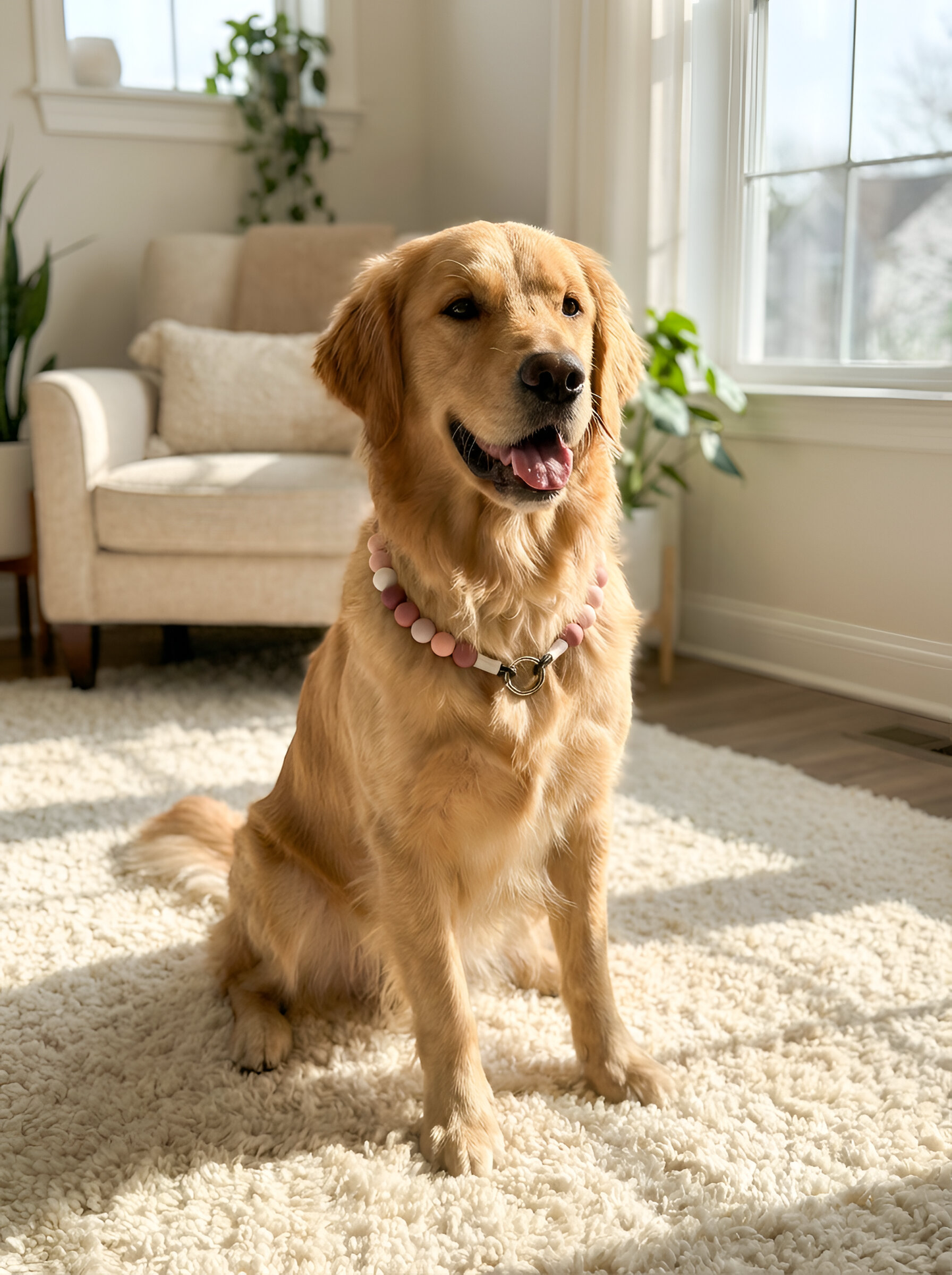 Boho Beaded Dog Collar Necklace