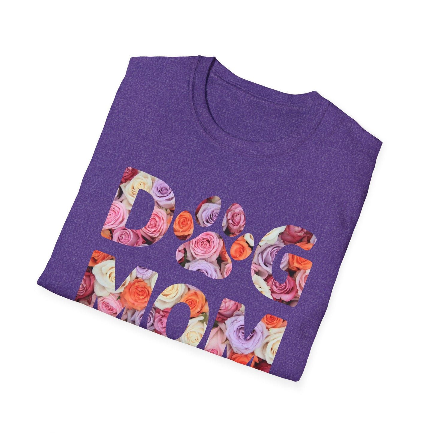 Floral Dog Mom T-Shirt | Unisex Softstyle Tee for Pet Lovers