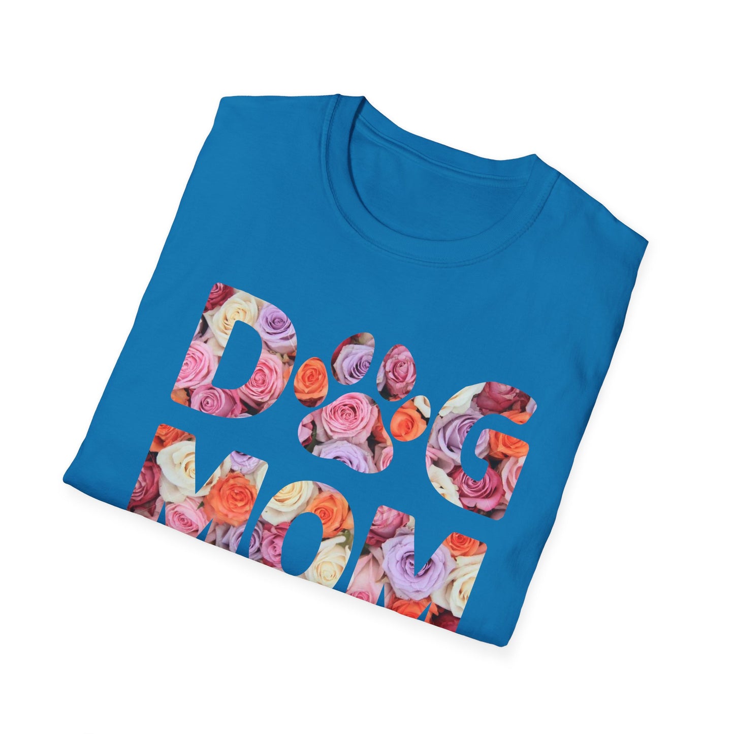 Floral Dog Mom T-Shirt | Unisex Softstyle Tee for Pet Lovers