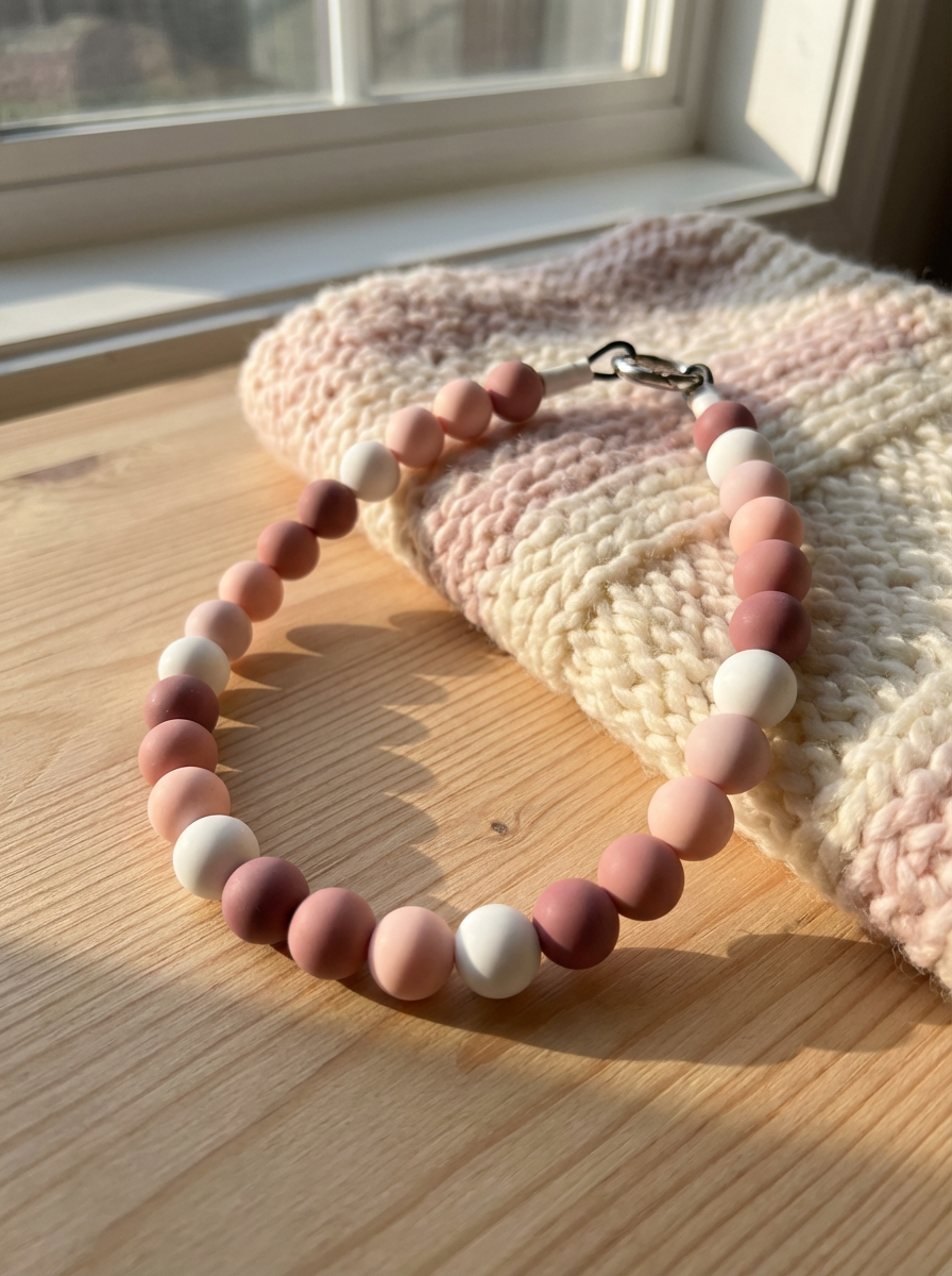 Boho Beaded Dog Collar Necklace