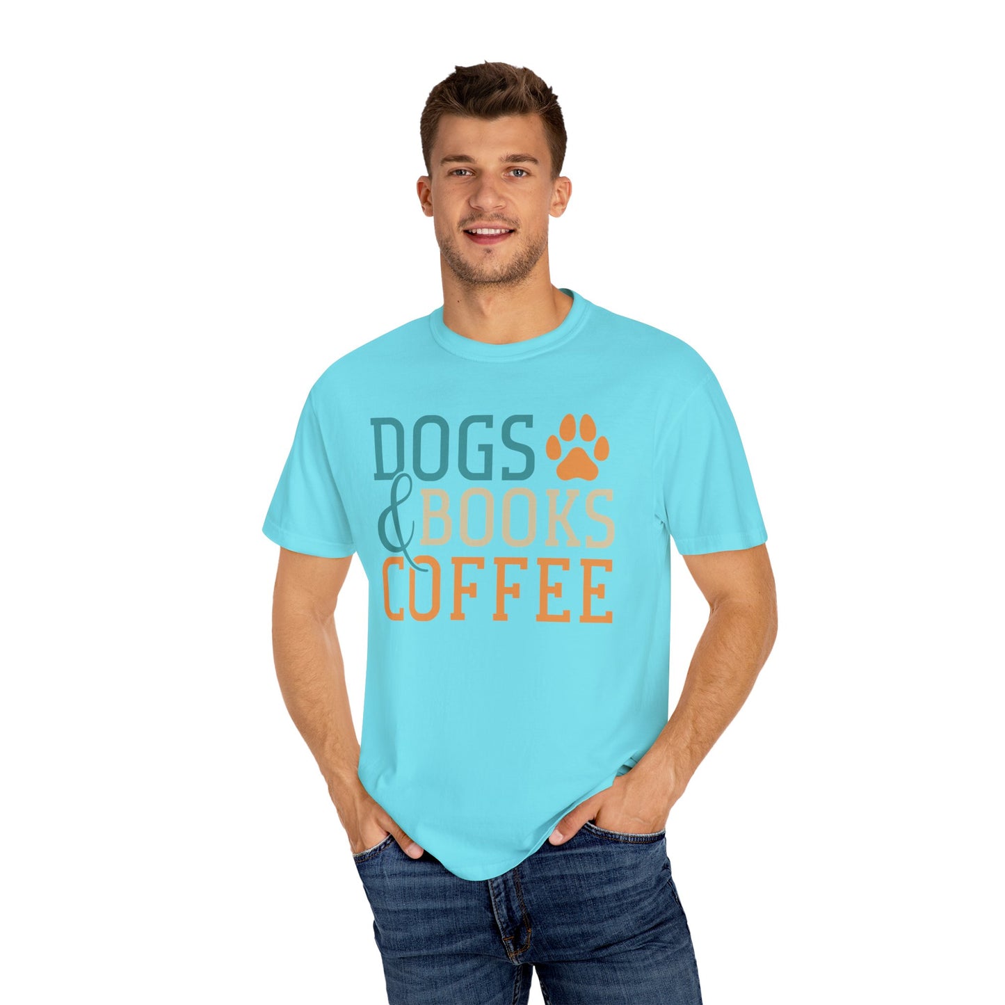 Dogs & Books Coffee T-Shirt | Unisex Garment-Dyed Tee | Perfect Gift for Dog Lovers, Bookworms, Coffee Enthusiasts, Casual Wear, [...]