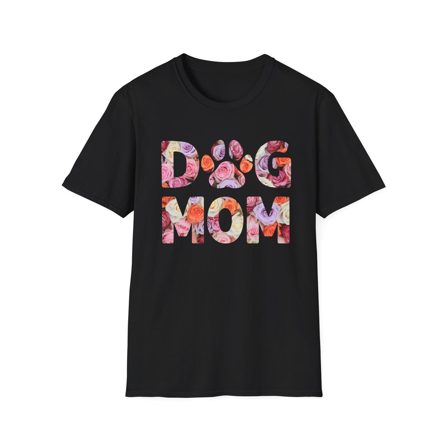 Floral Dog Mom T-Shirt | Unisex Softstyle Tee for Pet Lovers
