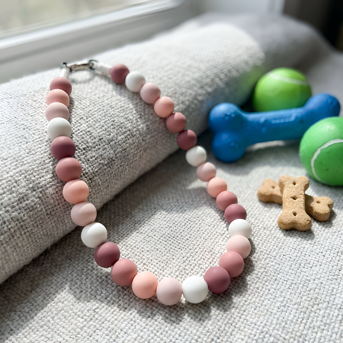Boho Beaded Dog Collar Necklace