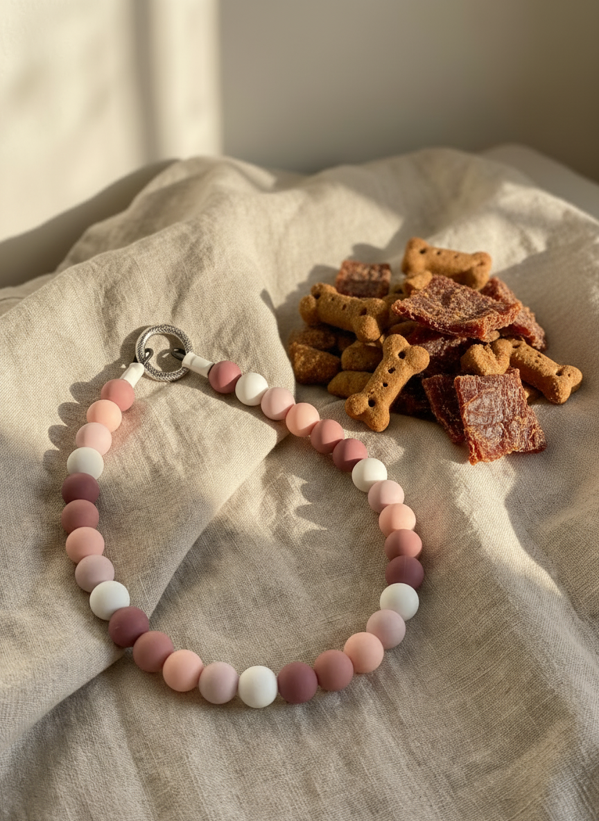Boho Beaded Dog Collar Necklace
