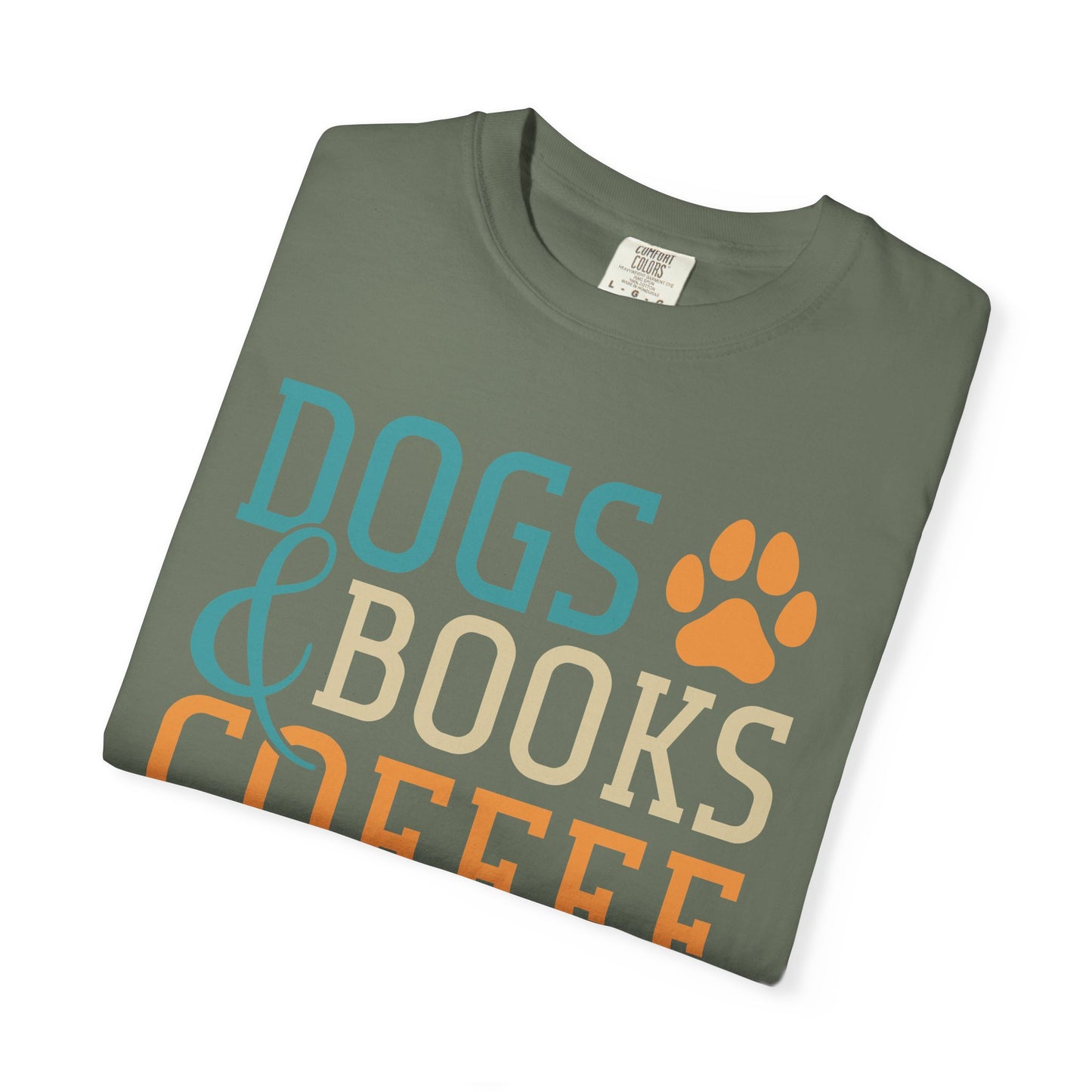Dogs & Books Coffee T-Shirt | Unisex Garment-Dyed Tee | Perfect Gift for Dog Lovers, Bookworms, Coffee Enthusiasts, Casual Wear, [...]