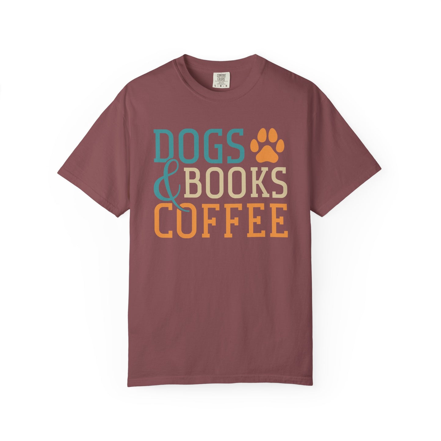 Dogs & Books Coffee T-Shirt | Unisex Garment-Dyed Tee | Perfect Gift for Dog Lovers, Bookworms, Coffee Enthusiasts, Casual Wear, [...]