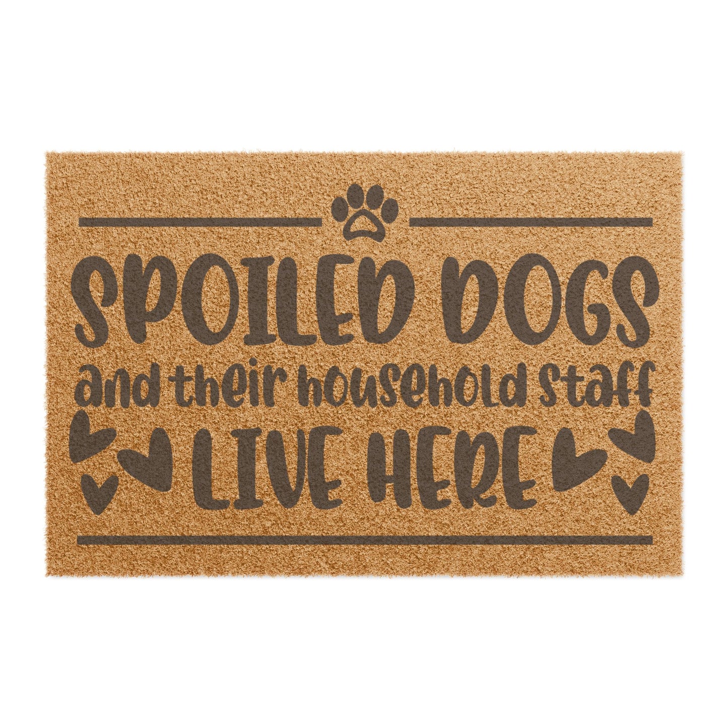Cute Spoiled Dogs Welcome Doormat - Perfect for Pet Lovers