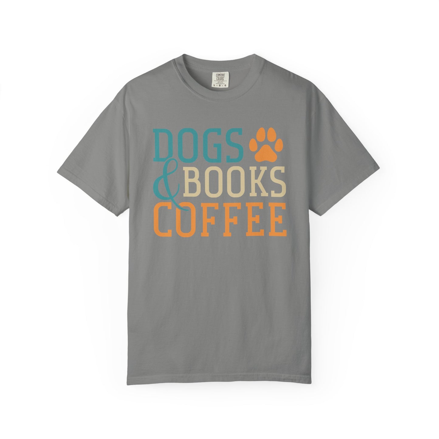 Dogs & Books Coffee T-Shirt | Unisex Garment-Dyed Tee | Perfect Gift for Dog Lovers, Bookworms, Coffee Enthusiasts, Casual Wear, [...]