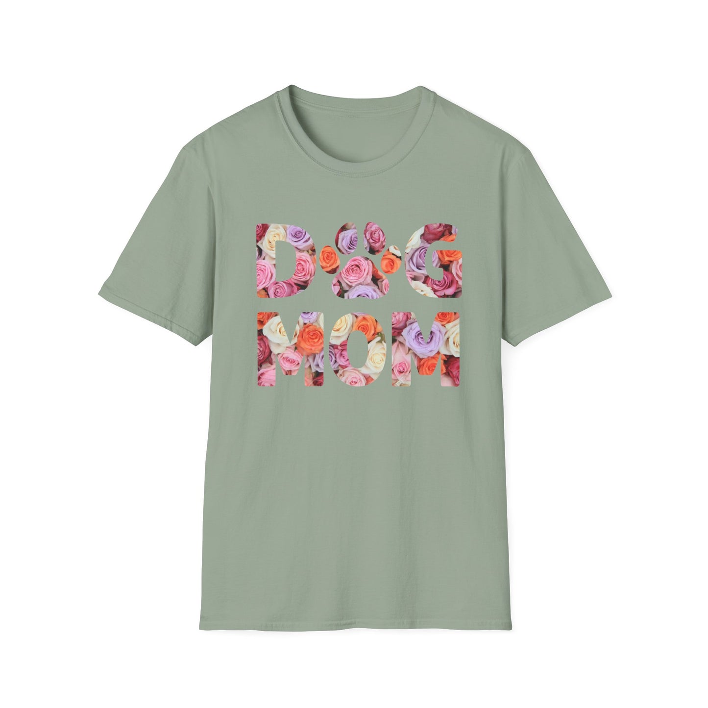 Floral Dog Mom T-Shirt | Unisex Softstyle Tee for Pet Lovers