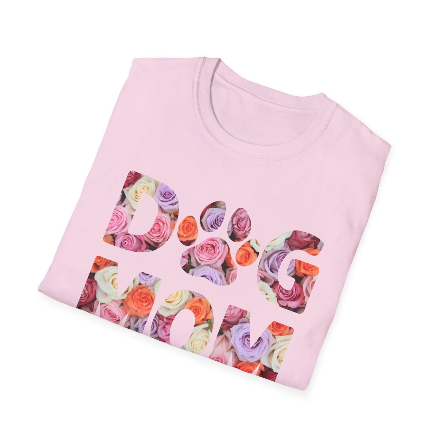 Floral Dog Mom T-Shirt | Unisex Softstyle Tee for Pet Lovers