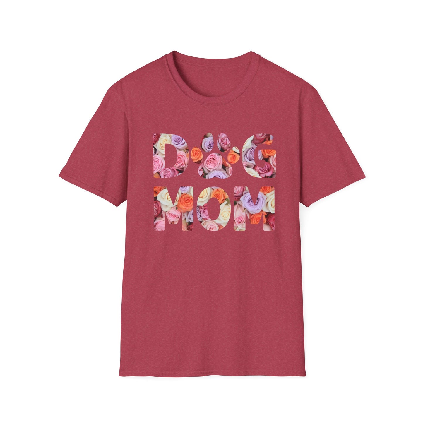 Floral Dog Mom T-Shirt | Unisex Softstyle Tee for Pet Lovers
