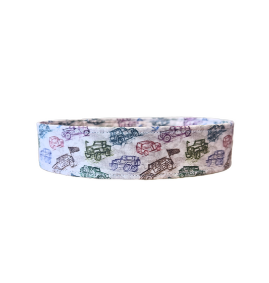 4x4 Off Road Trucks Adjustable Dog Collar Fabric Wrapped Dog Collar Vehicle Dog Collar