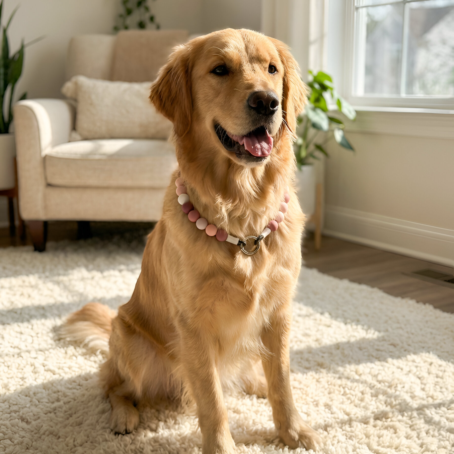Boho Beaded Dog Collar Necklace