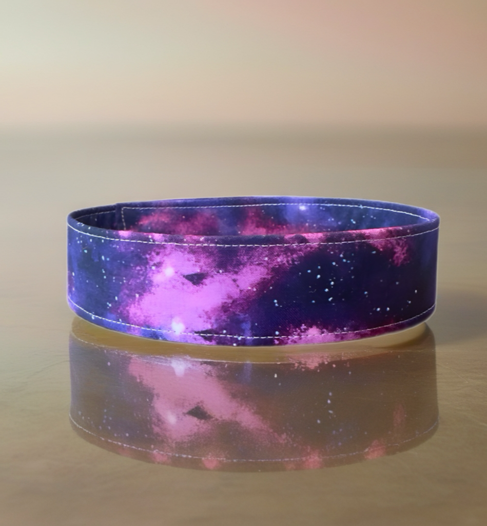 Purple Galaxy Outerspace Dog Collar