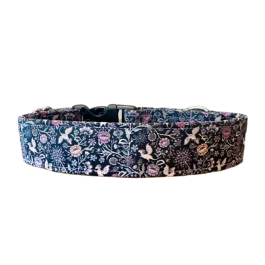 Lavender Goth Dragon Dog Collar