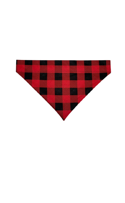 Red and Black - Over the Collar Dog Bandana