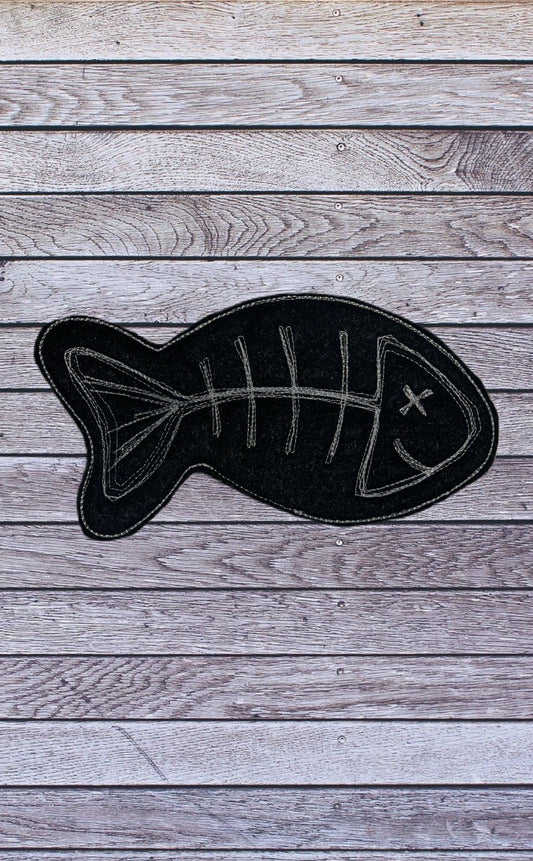 Skeleton Fish catnip cat toy
