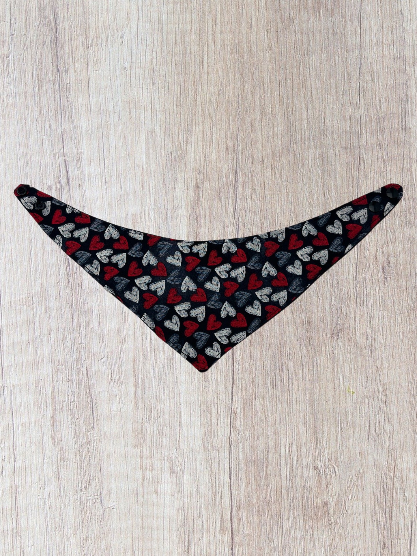 Valentines Day Chalkboard Heart Dog Bandana with snaps