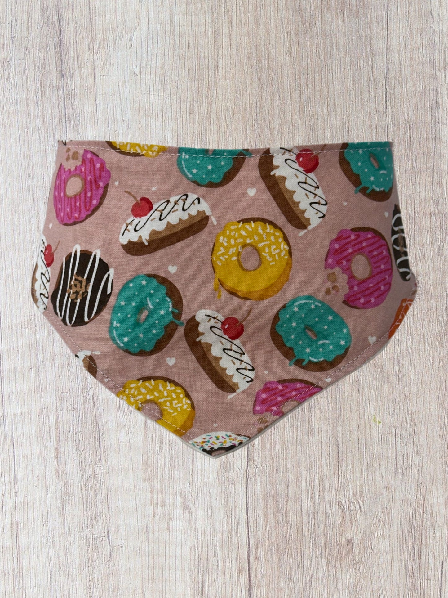 Donut Dog Bandana with snap closure