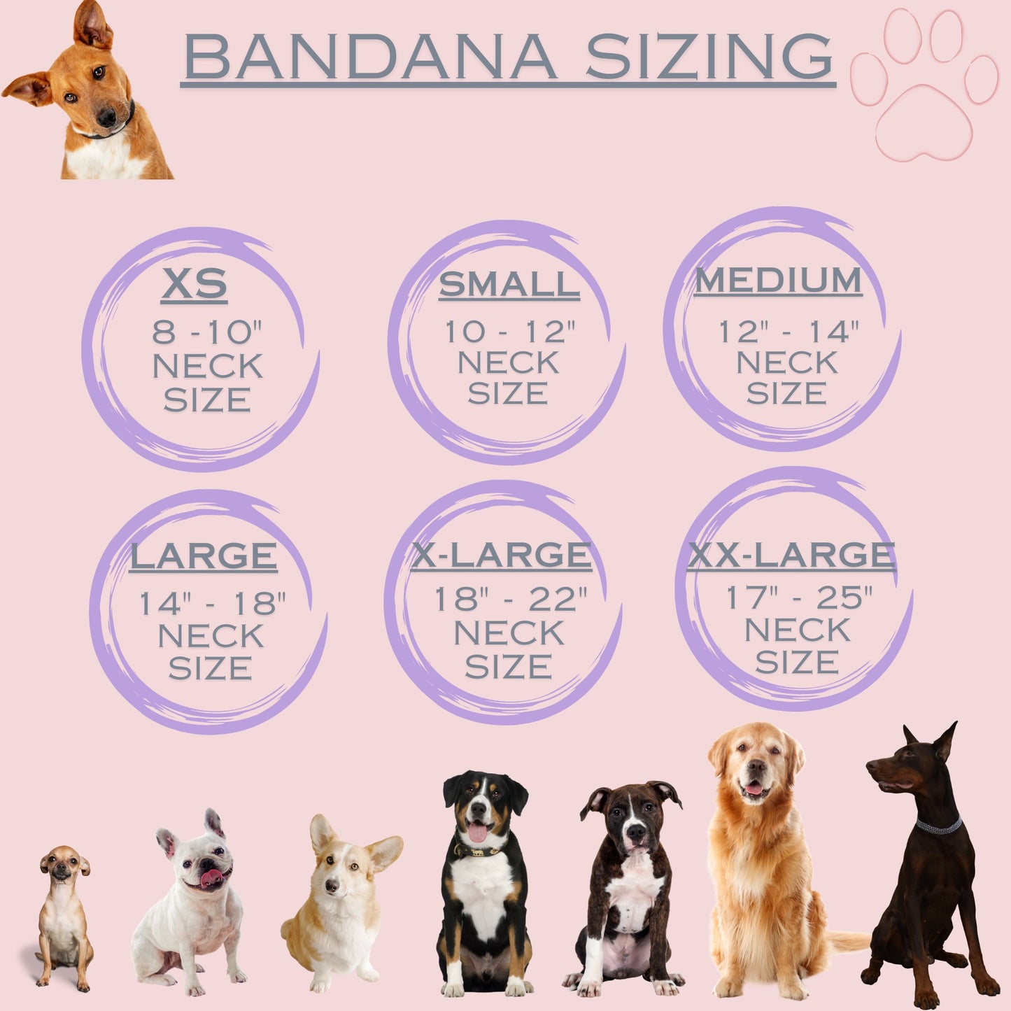 Flamingo Pet Bandana with snap closure