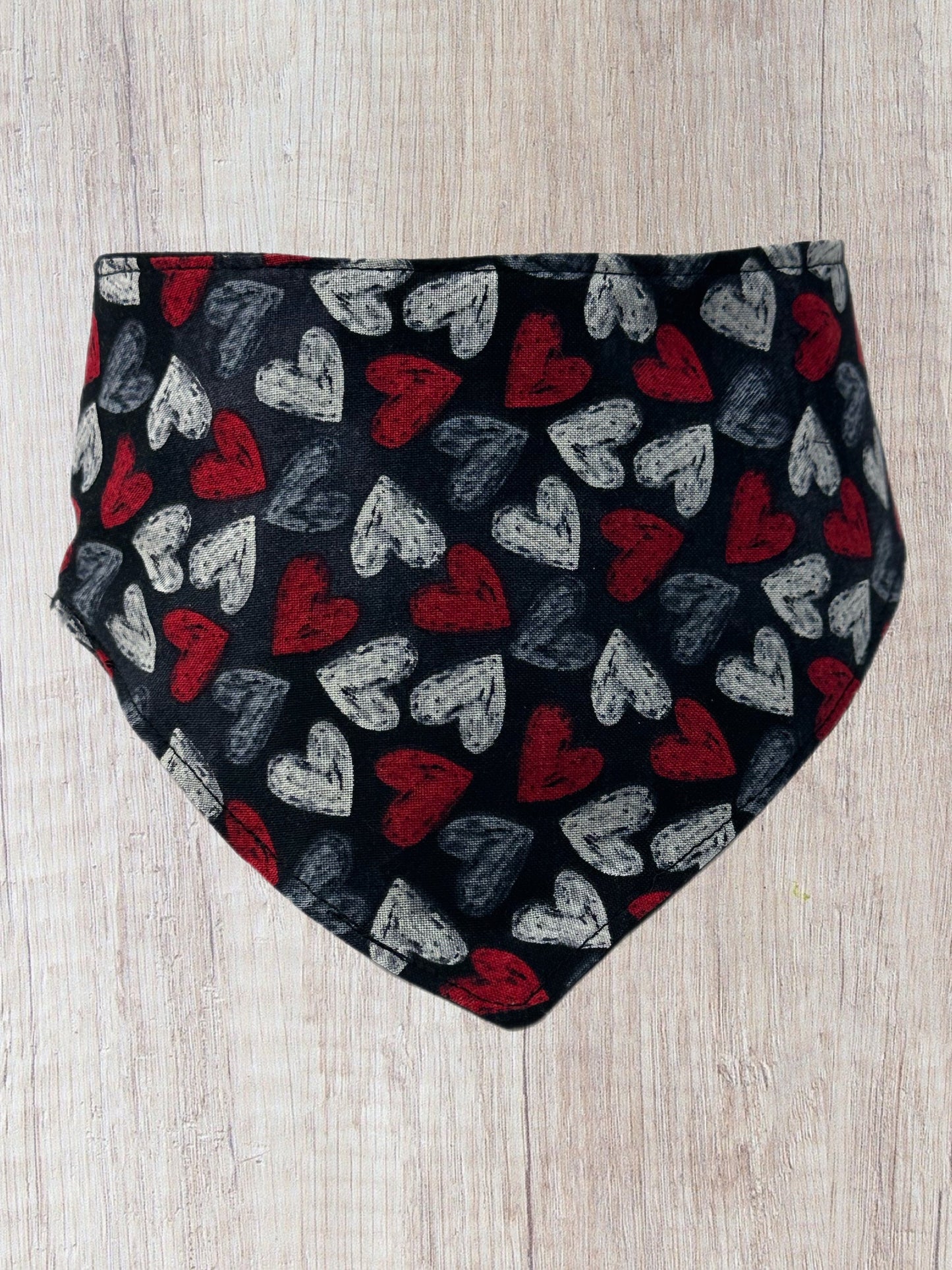 Valentines Day Chalkboard Heart Dog Bandana with snaps